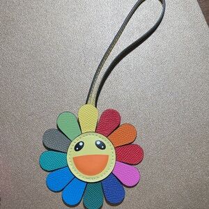 Murakami Leather Flower Bag Charm